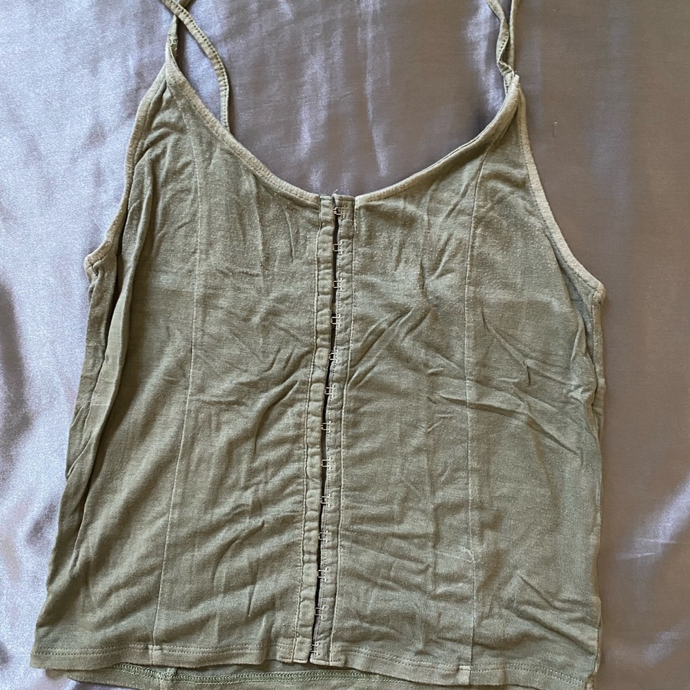 American Eagle soft and sexy tank, sage green, small